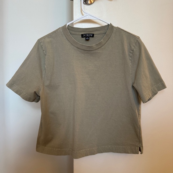 J. Crew Relaxed premium-weight cropped T-shirt - Picture 8 of 8